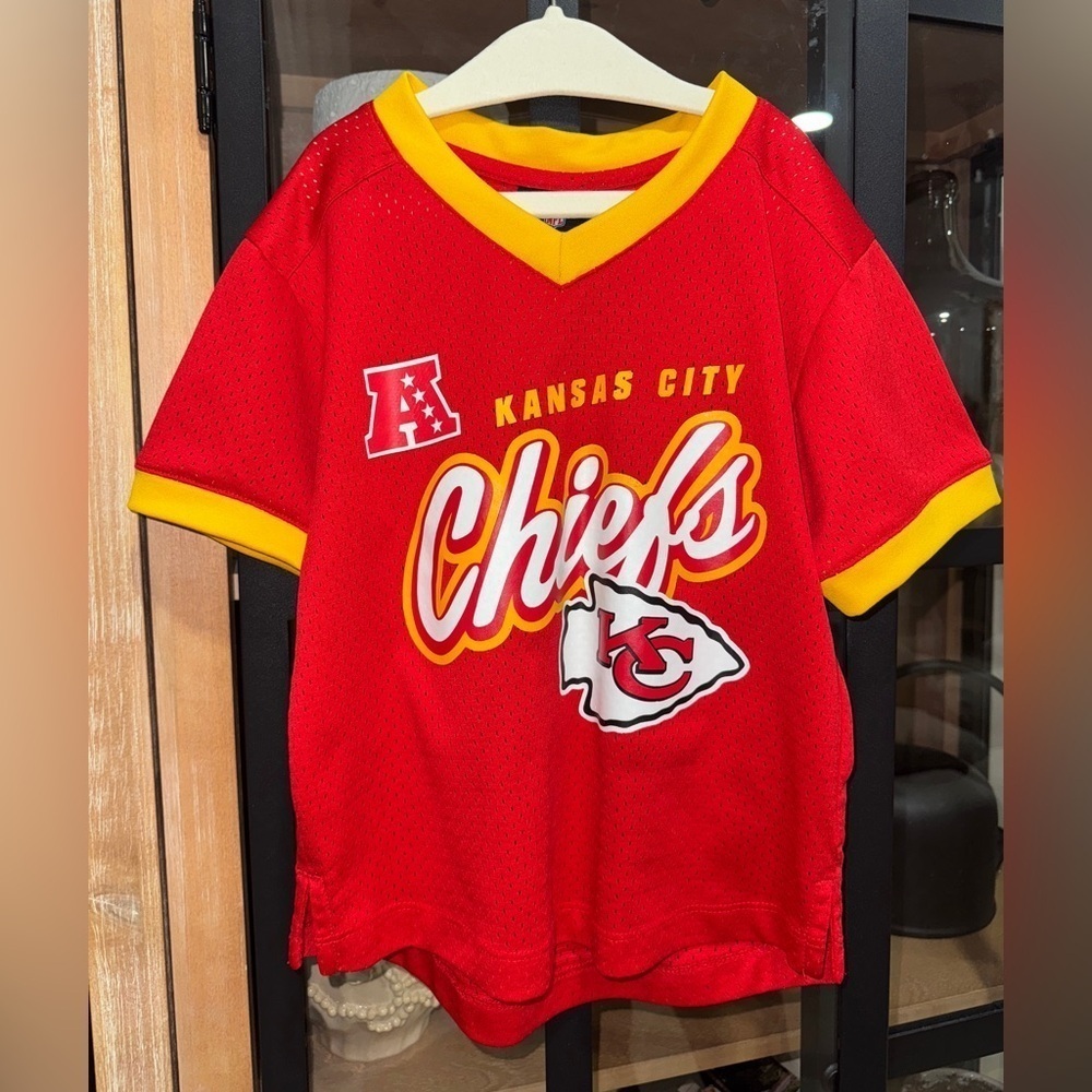 NFL Kansas City Chiefs football jersey toddler unisex short sleeve 60 kids